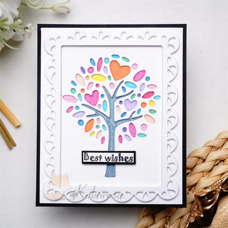 Kokorosa Metal Cutting Dies with Cute Lush Tree