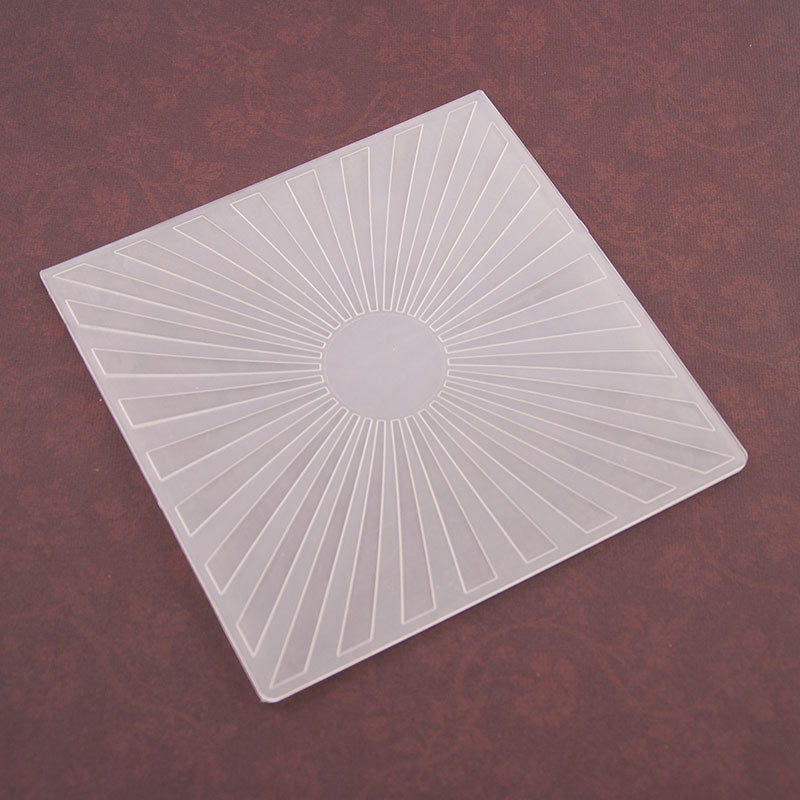 Kokorosa Radial Pattern Plastic Embossing Folder