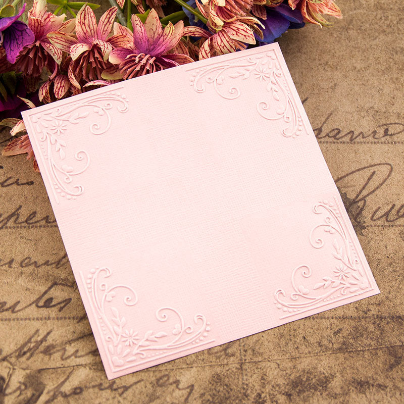 Kokorosa Quarter Pattern Plastic Embossing Folder