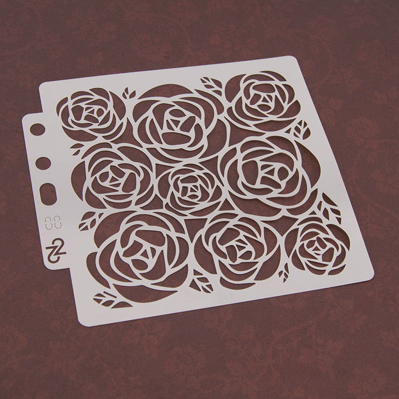 Kokorosa Rose Pattern Painting Stencils