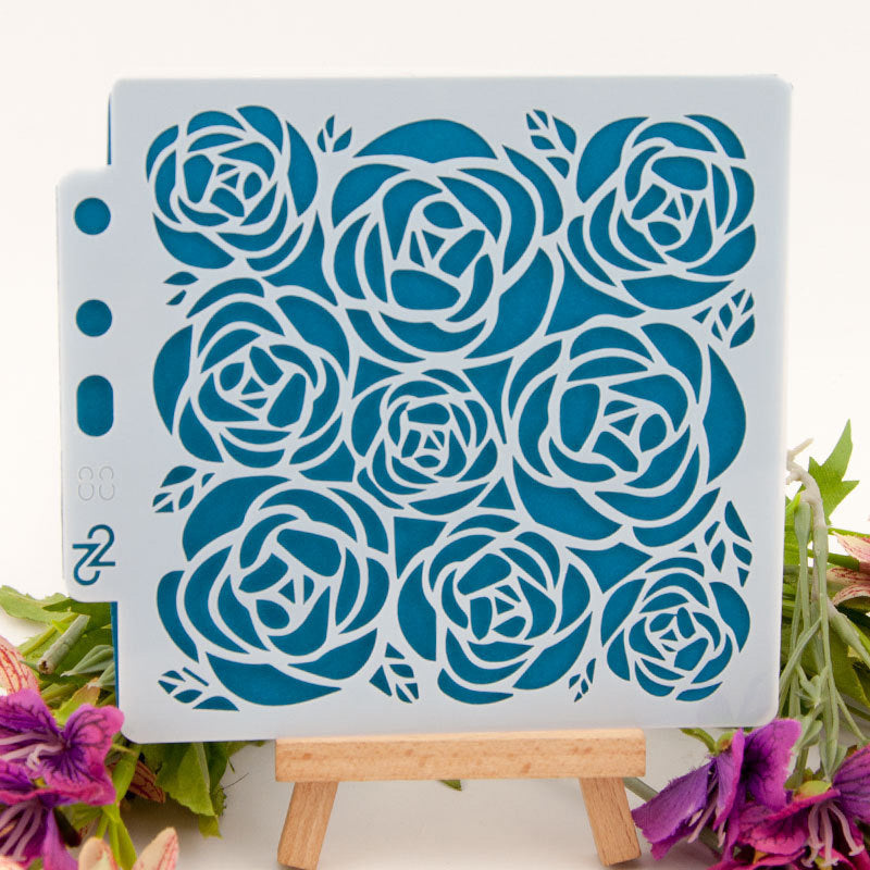 Kokorosa Rose Pattern Painting Stencils