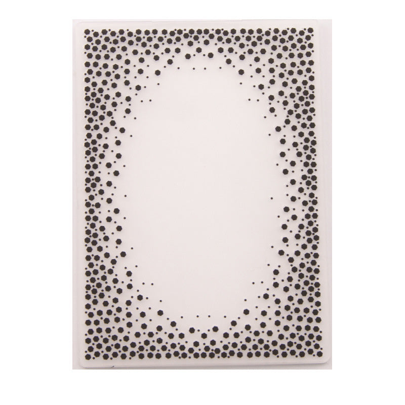 Kokorosa Dot Pattern Plastic Embossing Folder