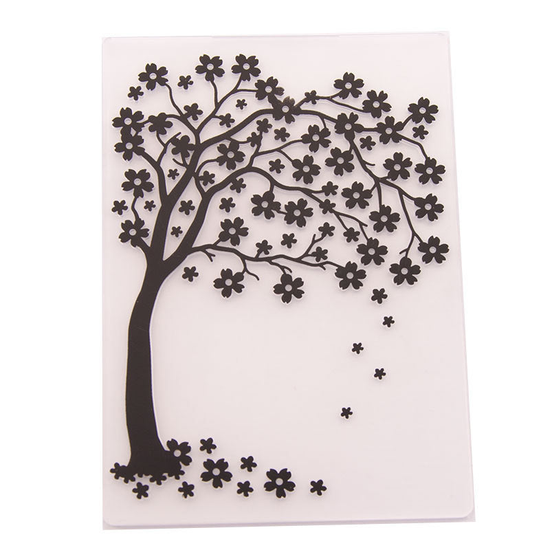 Kokorosa Tree Plastic Embossing Folder