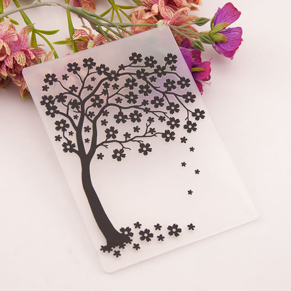 Kokorosa Tree Plastic Embossing Folder