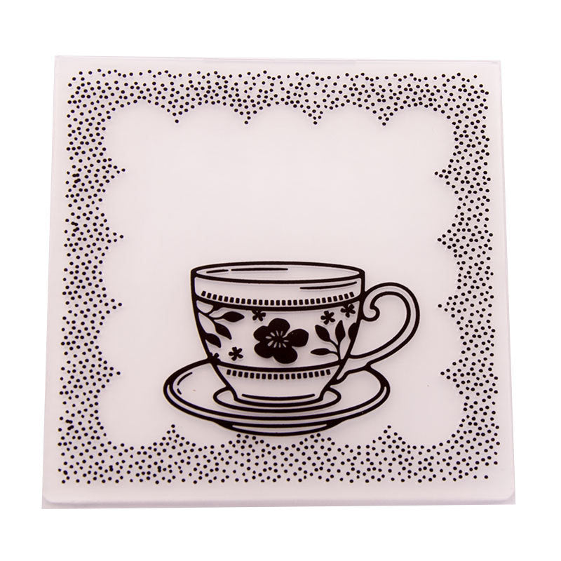 Kokorosa Cup Plastic Embossing Folder