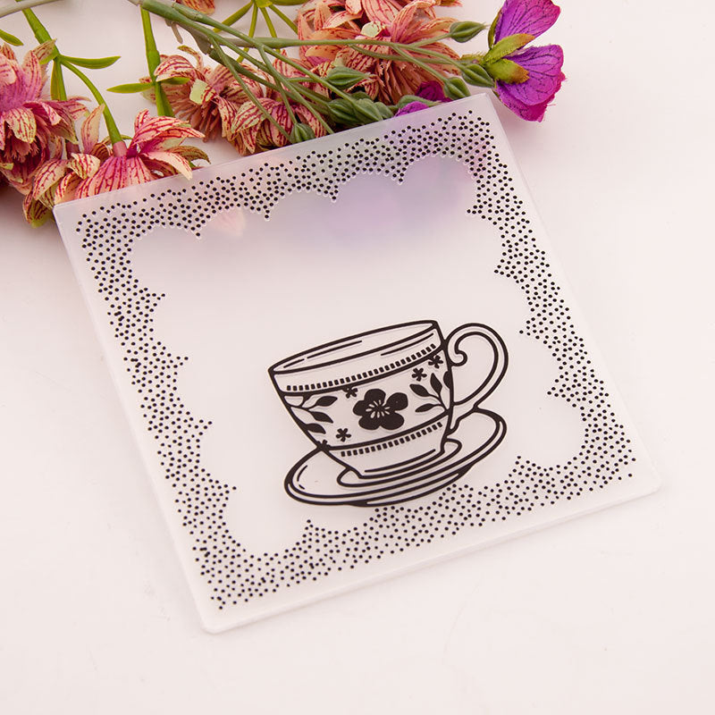 Kokorosa Cup Plastic Embossing Folder