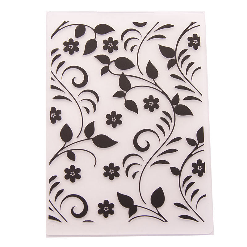 Kokorosa Flower & Vine Plastic Embossing Folder