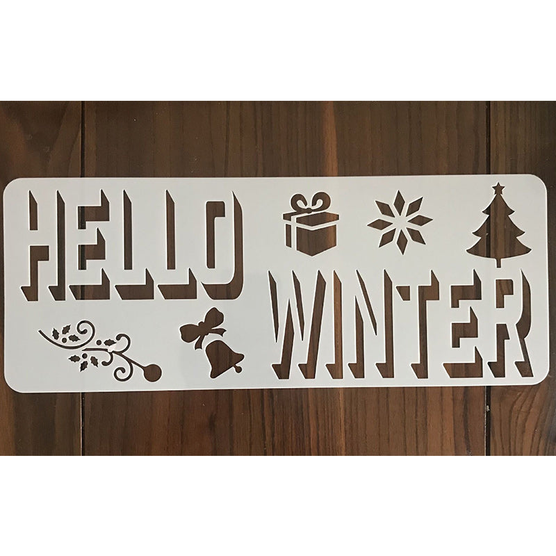 Kokorosa Welcome Sets DIY Painting Hollow Stencil