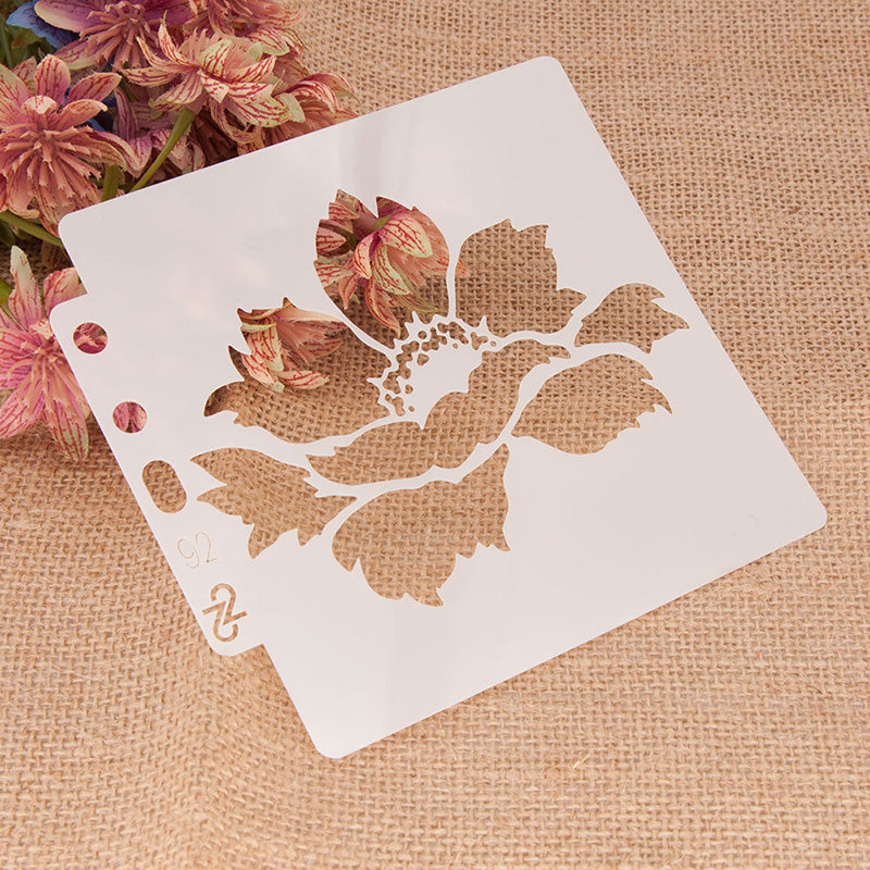 Kokorosa Pretty Flower Painting Stencils (5 Choices)