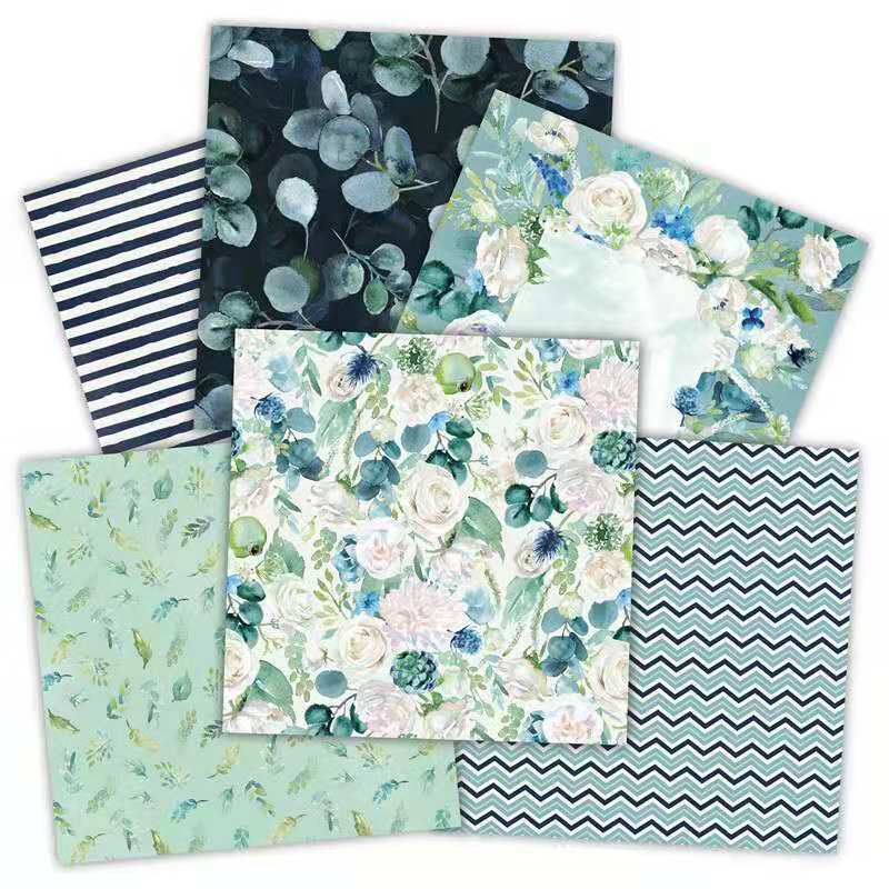 Kokorosa 24PCS  6" Spring Pattern  DIY Scrapbook & Cardstock Paper