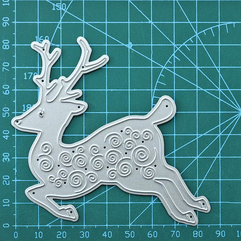 Kokorosa Christmas Dies Deer Metal Cutting Dies - kokorosastudio.com