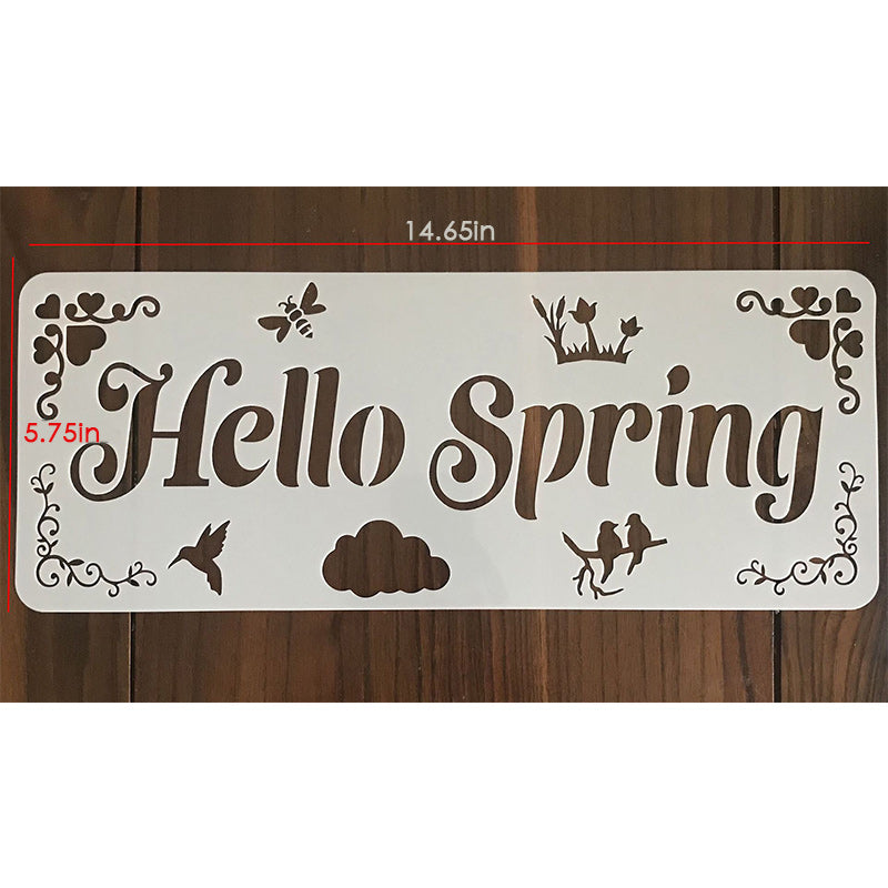 Kokorosa Welcome Sets DIY Painting Hollow Stencil