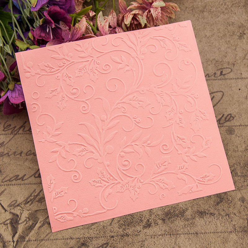 Kokorosa Vines Pattern Plastic Embossing Folder