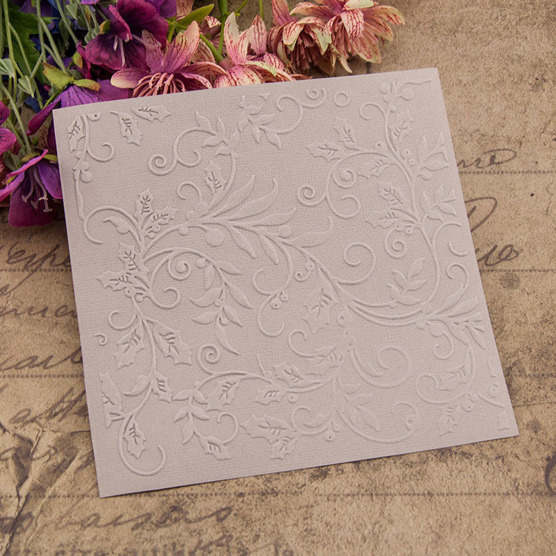 Kokorosa Vines Pattern Plastic Embossing Folder