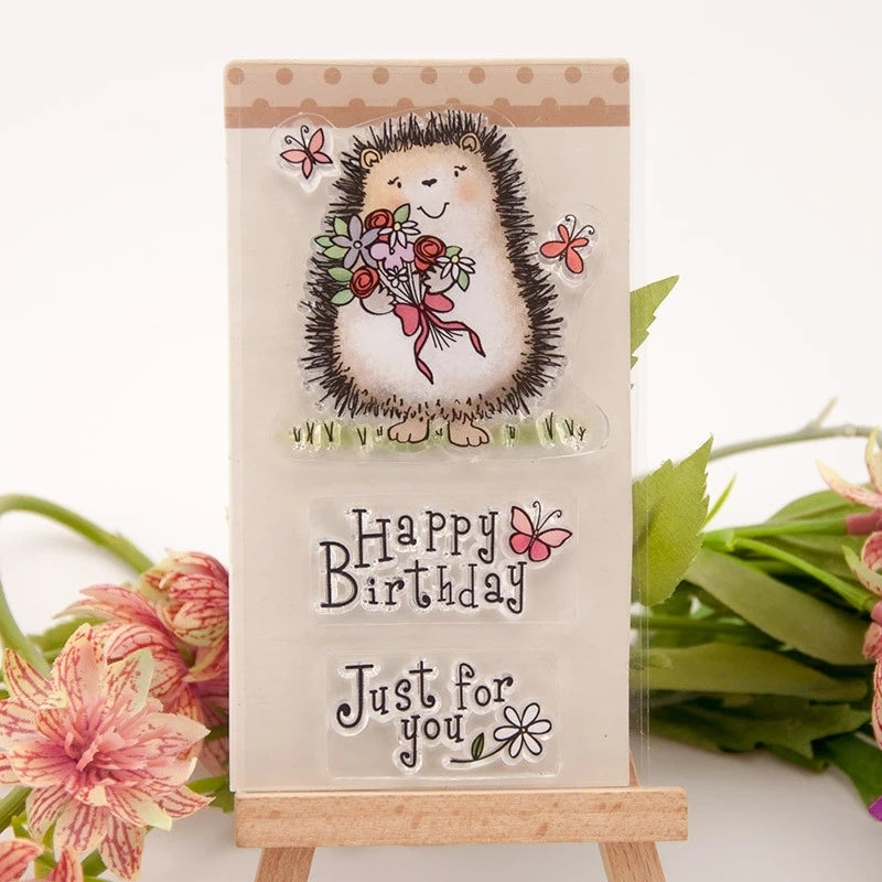 Kokorosa Adorable Hedgehog Clear Stamps