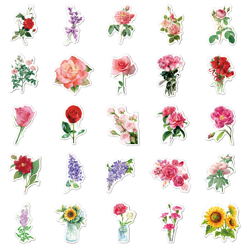 Kokorosa Beautiful Garden Stickers (50pcs)