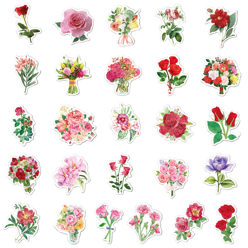 Kokorosa Beautiful Garden Stickers (50pcs)