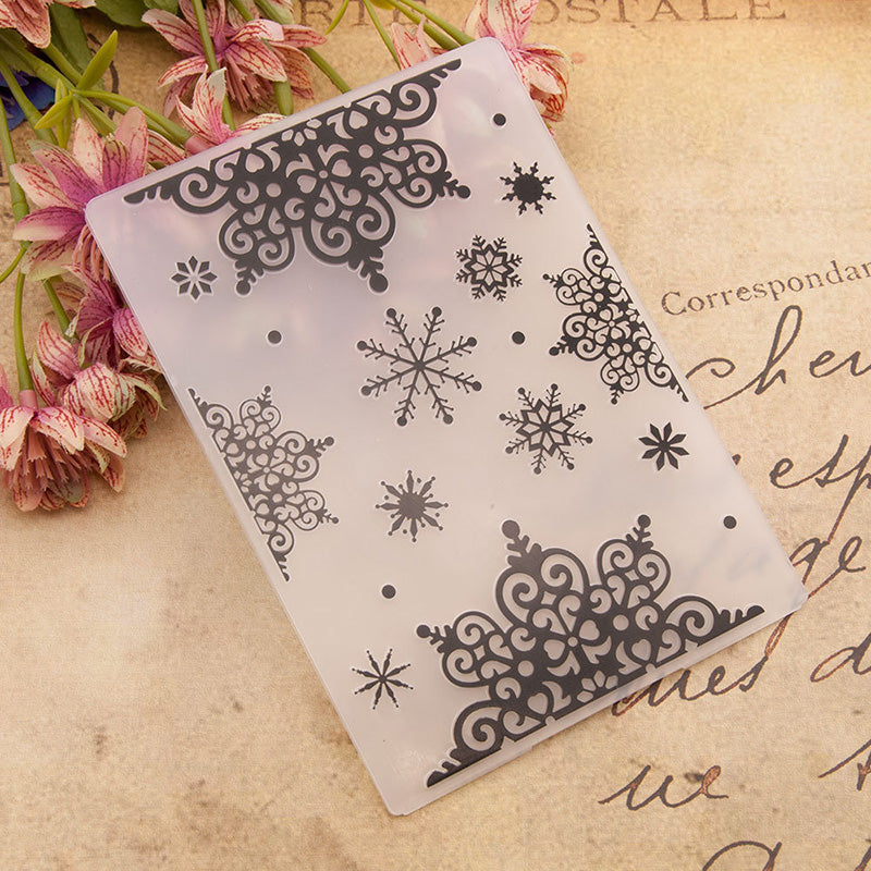 Kokorosa Beautiful Snowflakes in Winter Plastic Embossing Folder