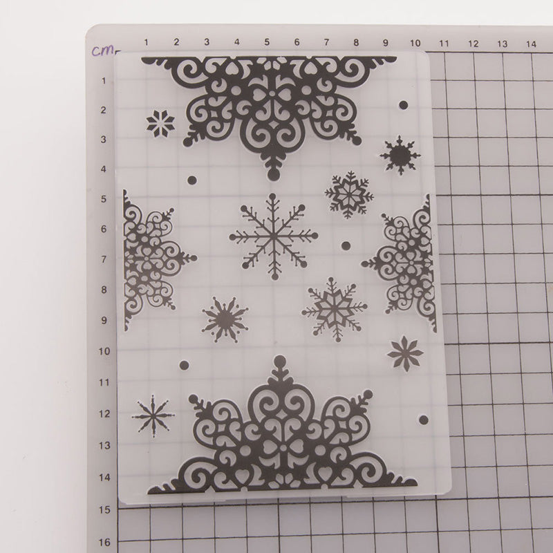 Kokorosa Beautiful Snowflakes in Winter Plastic Embossing Folder