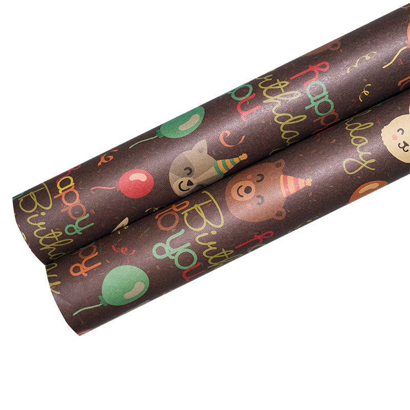 kokorosa Birthday Present Waterproof Wrapping Paper (12 Choices)