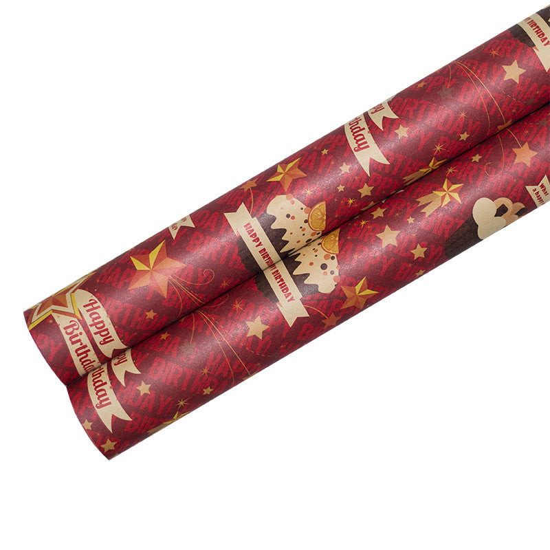 kokorosa Birthday Present Waterproof Wrapping Paper (12 Choices)