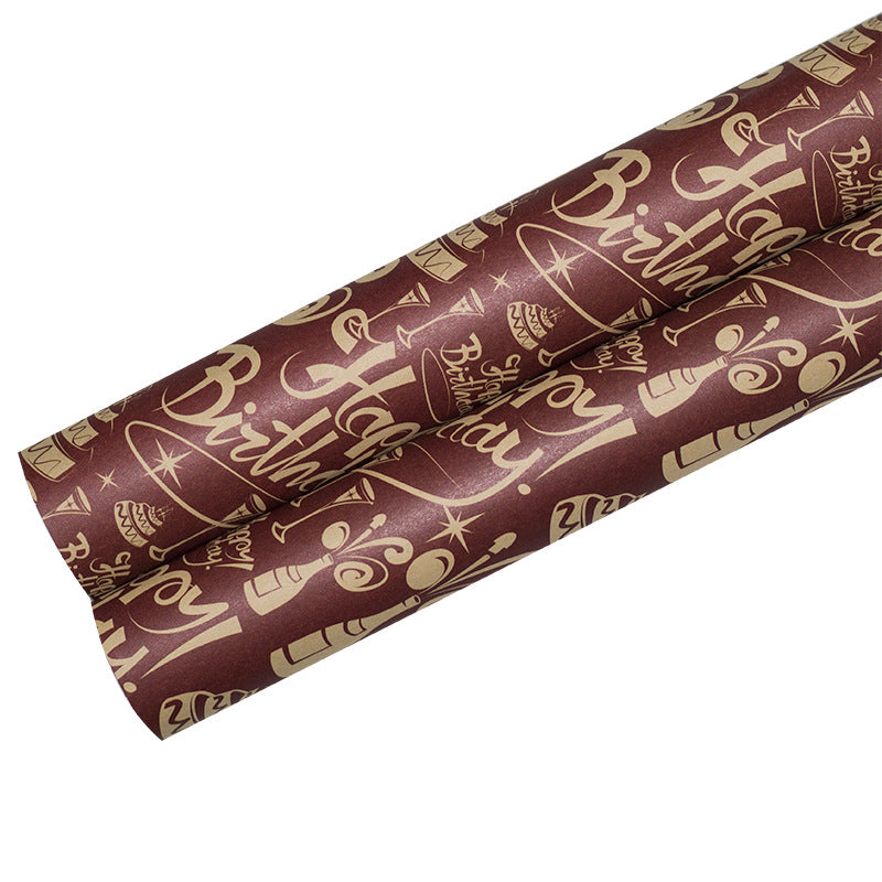 kokorosa Birthday Present Waterproof Wrapping Paper (12 Choices)