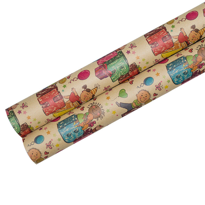 kokorosa Birthday Present Waterproof Wrapping Paper (12 Choices)