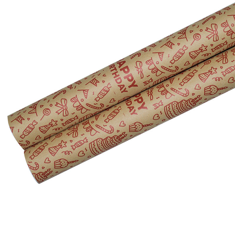 kokorosa Birthday Present Waterproof Wrapping Paper (12 Choices)