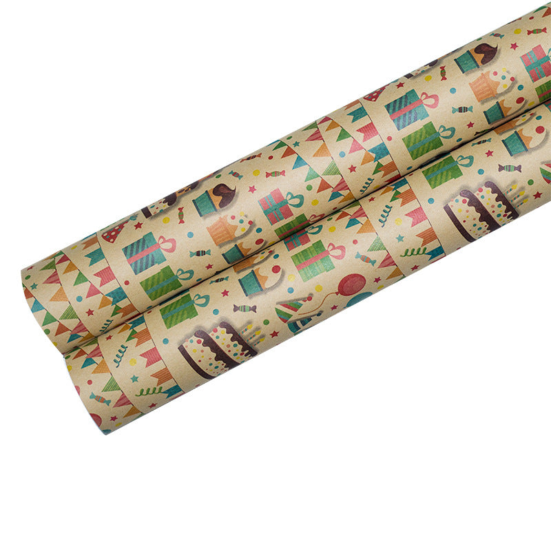 kokorosa Birthday Present Waterproof Wrapping Paper (12 Choices)