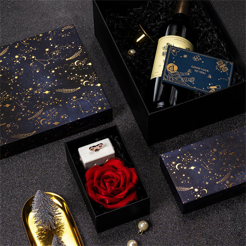 Kokorosa Black Gilt Starry Sky Gift Box