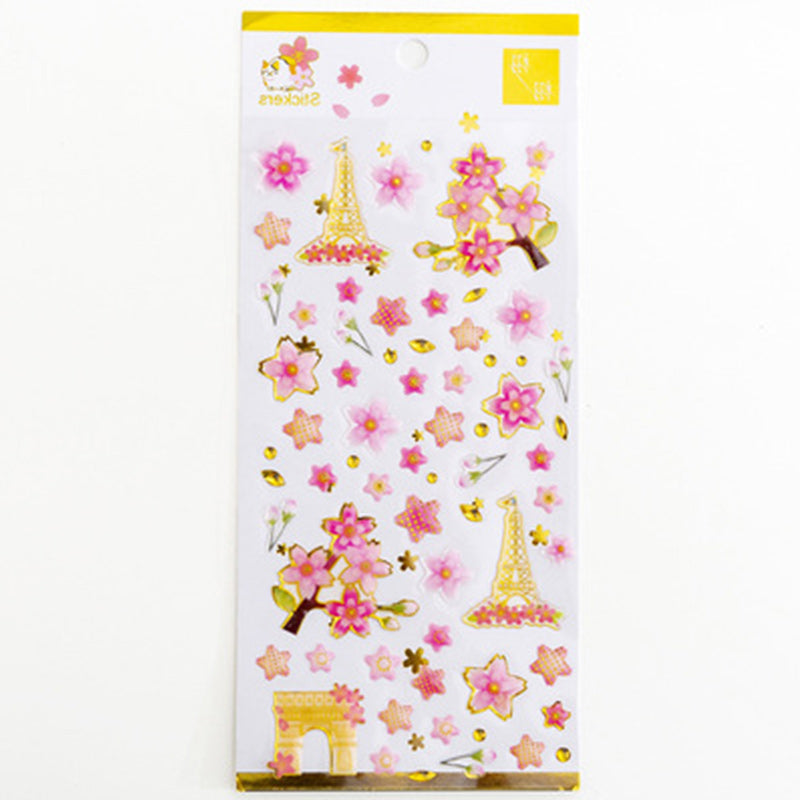 Kokorosa Blooming Cherry Tree Stickers (6 choices)