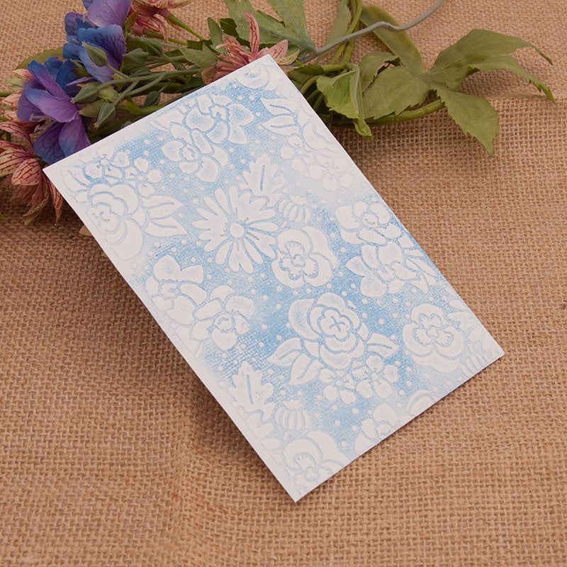 Kokorosa Blooming Flowers Plastic Embossing Folder