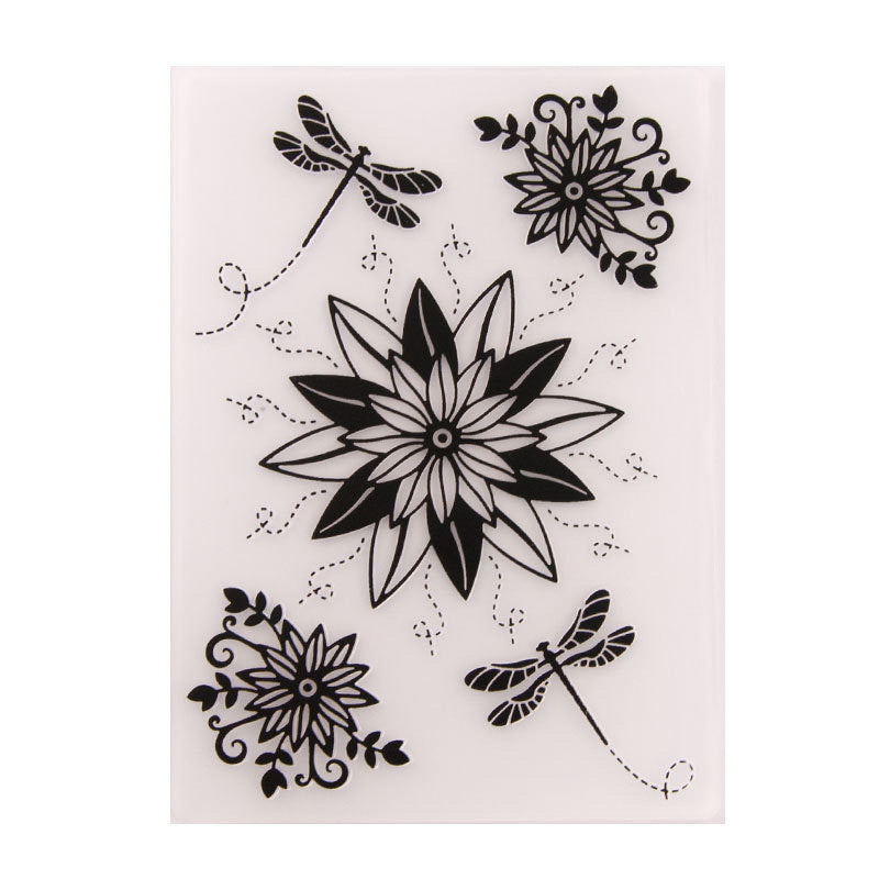 Kokorosa Blooming Flowers Plastic Embossing Folder