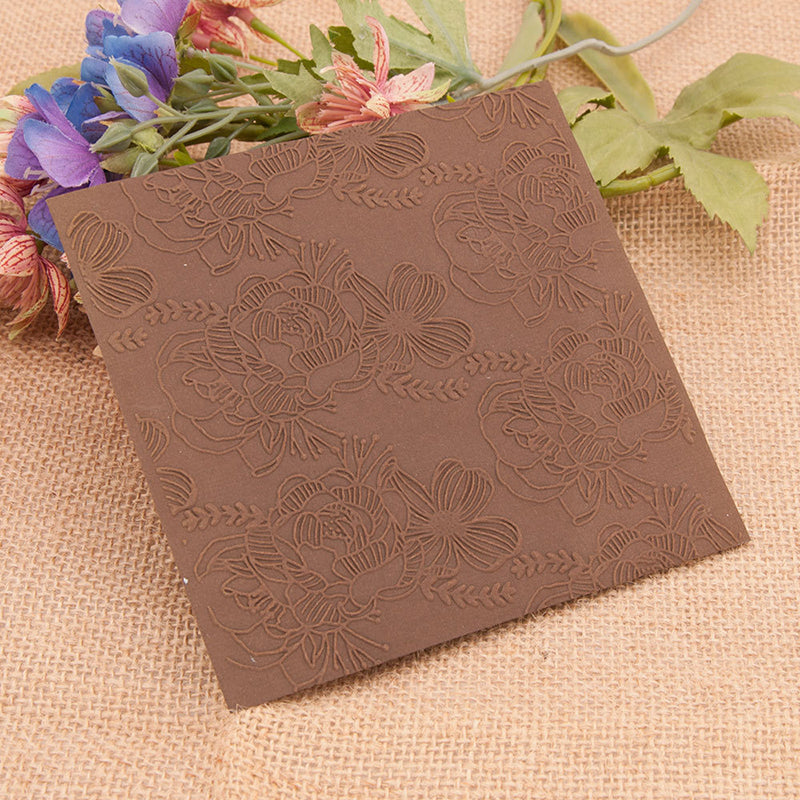 Kokorosa Blooming Rose Plastic Embossing Folder