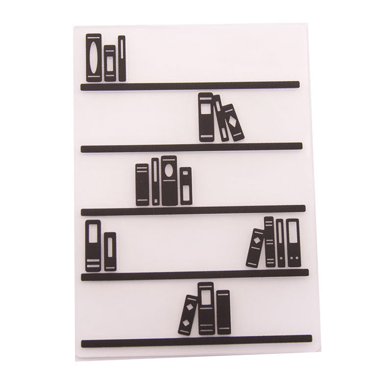 Kokorosa Bookshelf Plastic Embossing Folder