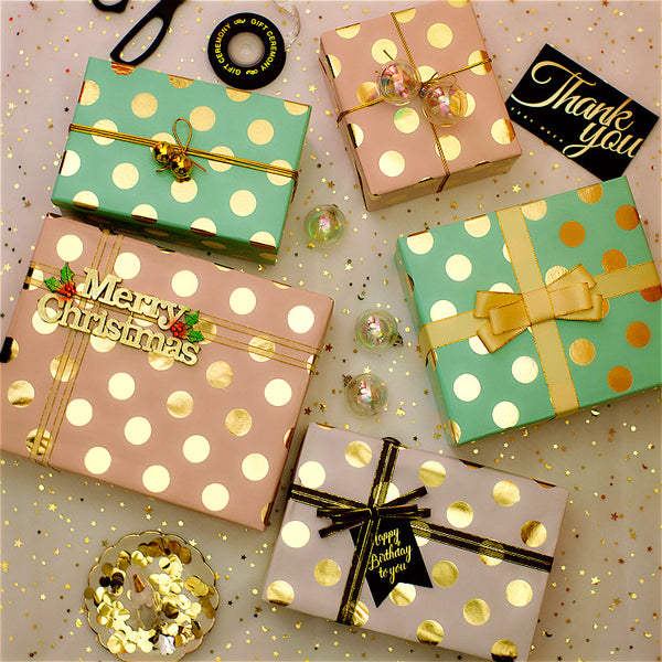 kokorosa Bronzing Point Wrapping Paper (4 Choices)