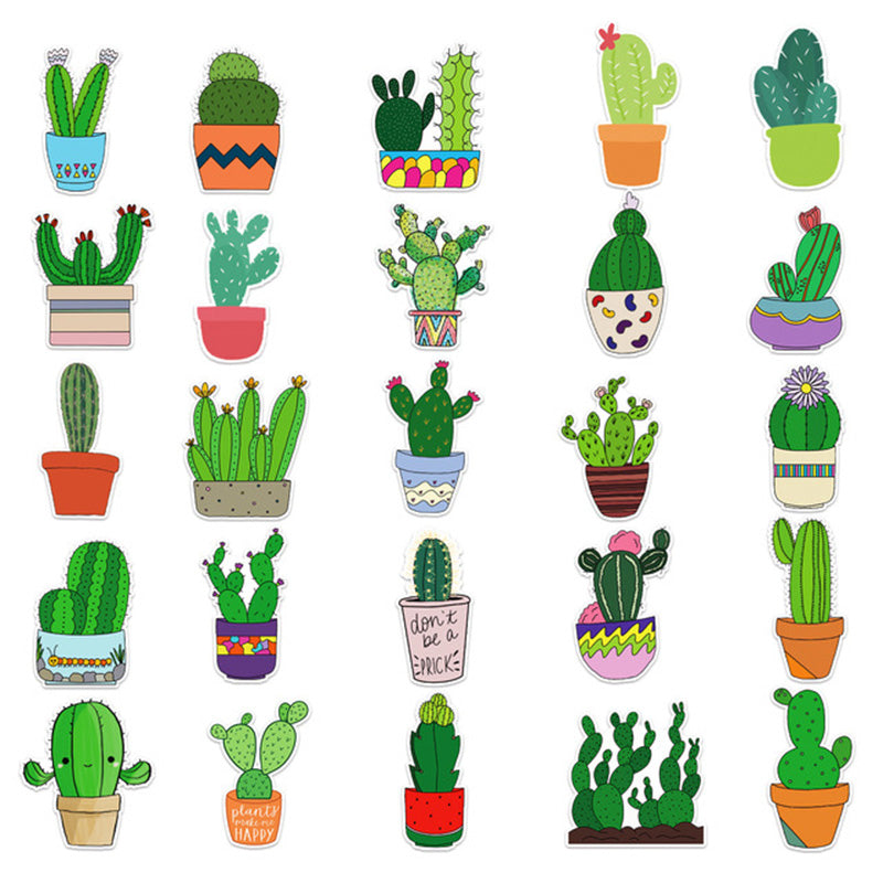 Kokorosa Cactus Stickers (50pcs)