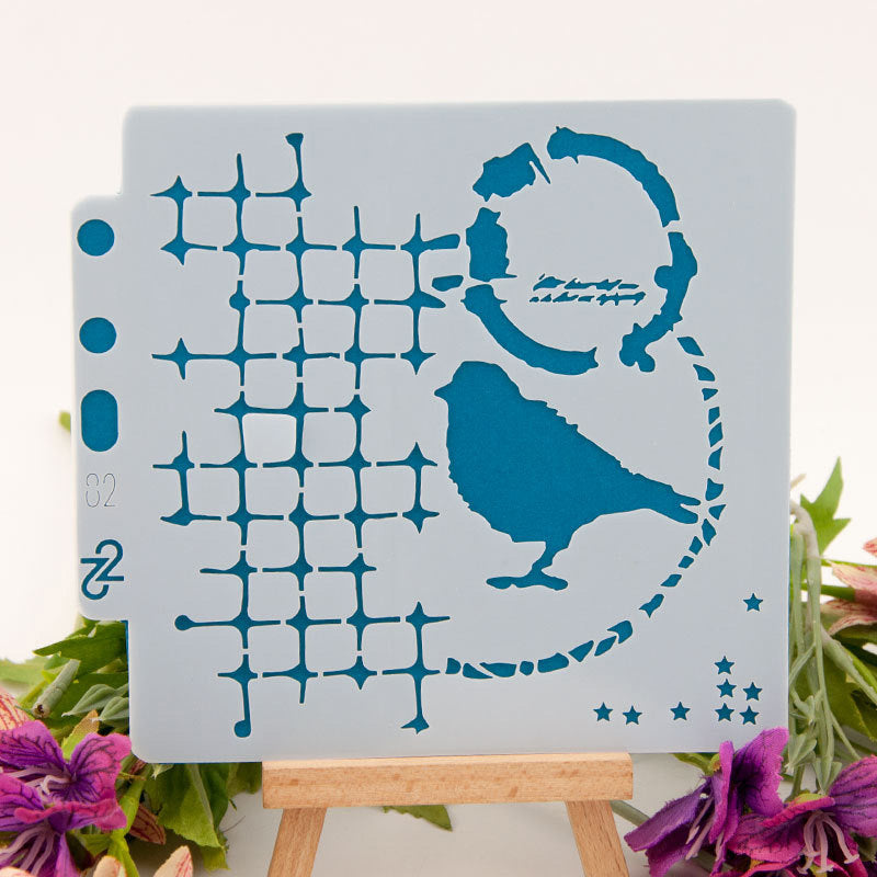 Kokorosa Caged Bird DIY Painting Hollow Stencil