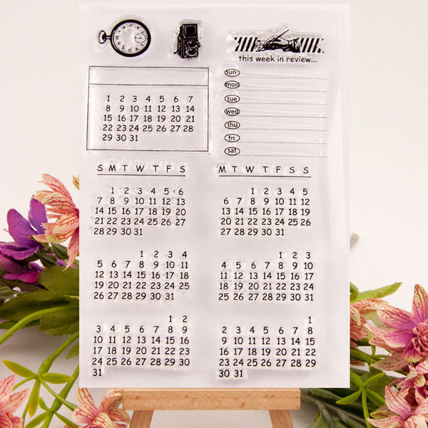 Kokorosa Calendar Clear Stamps