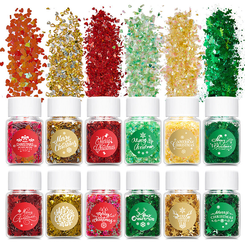 Kokorosa Christmas Mixed Glitter Handmade Sequin Ornaments