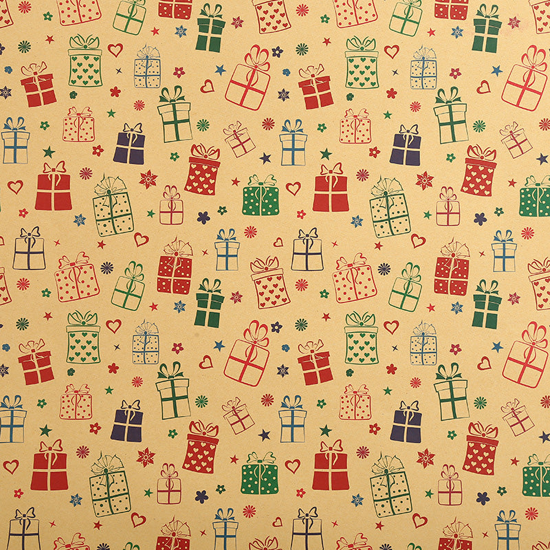 Kokorosa Christmas Red and Green Wrapping Paper (10 Choices)