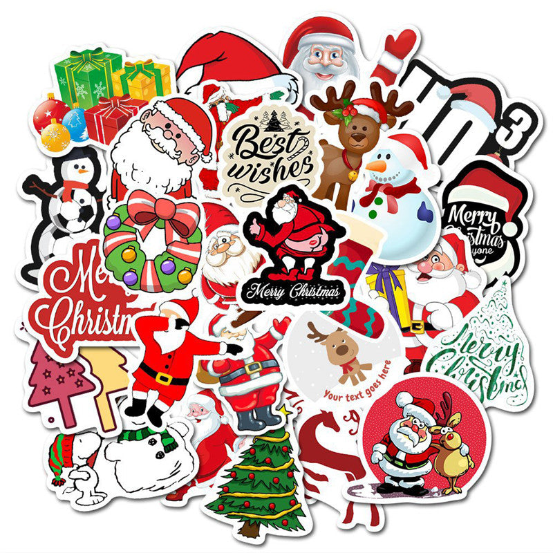 Kokorosa Christmas Sleigh Santa Stickers (50pcs)