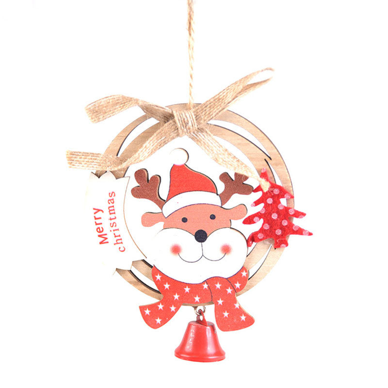 Kokorosa Wooden Decoration Christmas Tree Ornaments Door Pendant