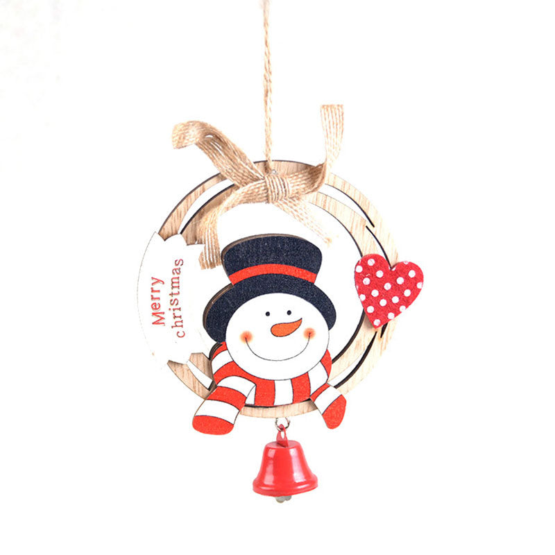 Kokorosa Wooden Decoration Christmas Tree Ornaments Door Pendant