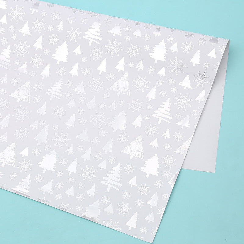 Kokorosa Christmas White Bronzing Wrapping Paper (11 Choices)