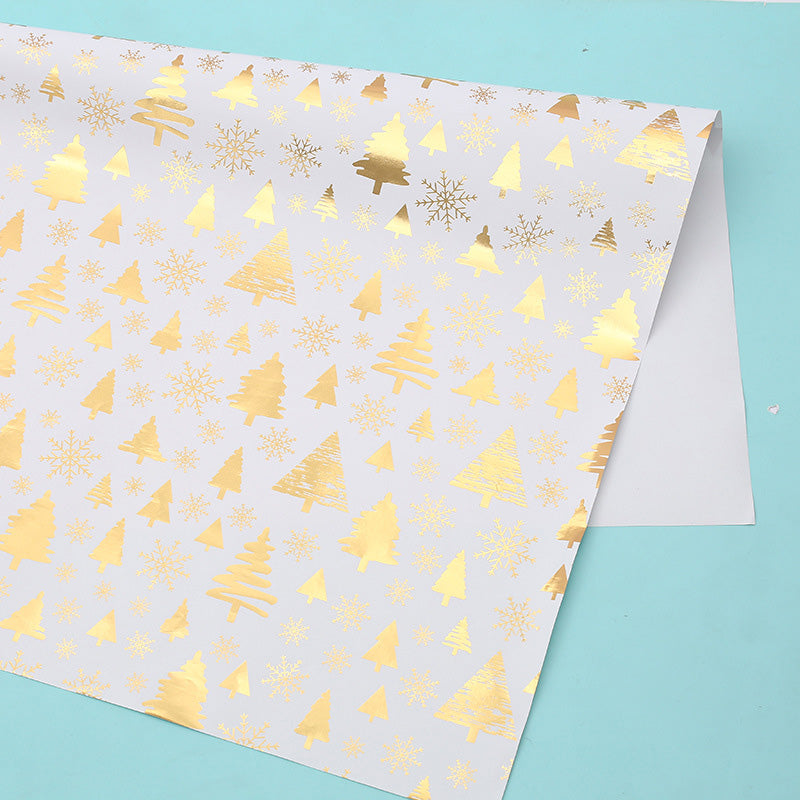 Kokorosa Christmas White Bronzing Wrapping Paper (11 Choices)