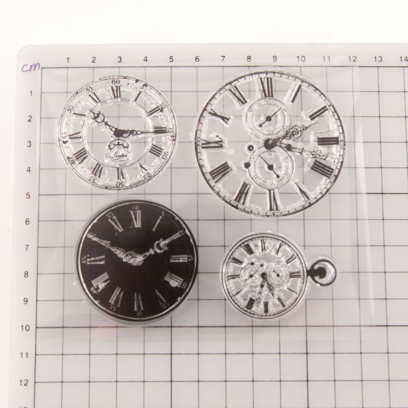 Kokorosa Clocks Clear Stamps