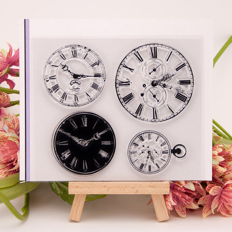 Kokorosa Clocks Clear Stamps