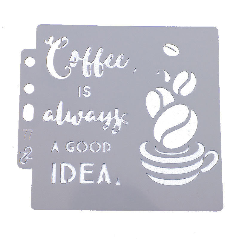 Kokorosa Coffee Time DIY Painting Hollow Stencil