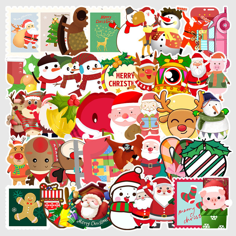 Kokorosa Cute Cartoon Style Christmas Stickers (50pcs)